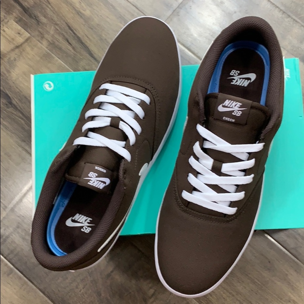 NIKE SB CHECK SOLAR CNVS baroque brown/white - Picture 16 of 16